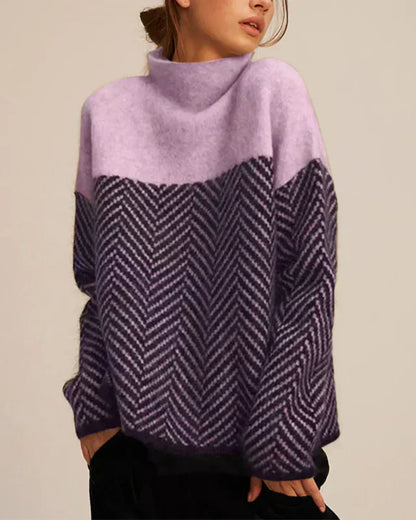Norah | Pull en Coton avec Col Montant