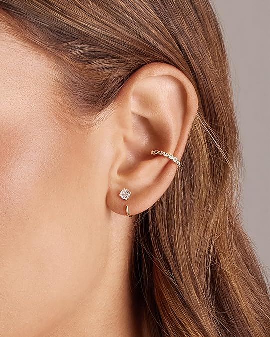 Boucles d'oreilles en forme de cerceau Spark Tip | Or