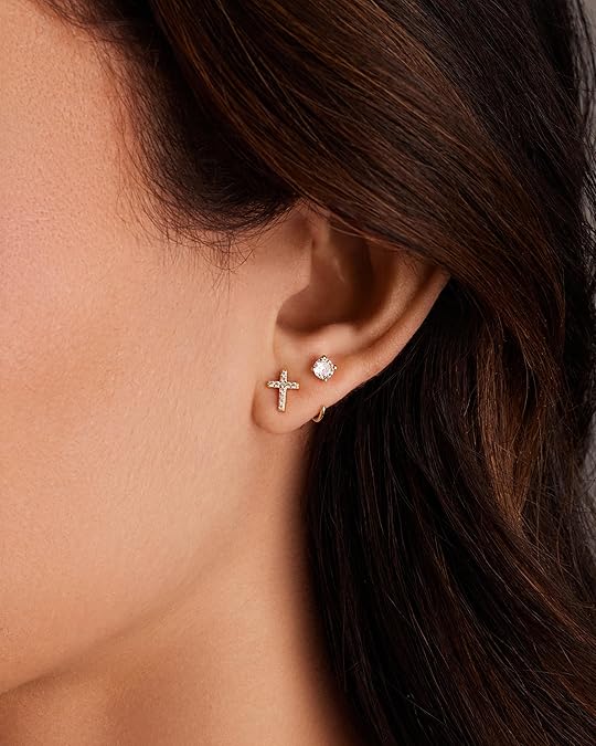 Boucles d'oreilles en forme de cerceau Spark Tip | Or