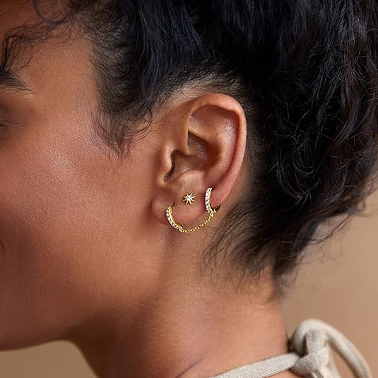 Boucles d'oreilles Sunburst | Or