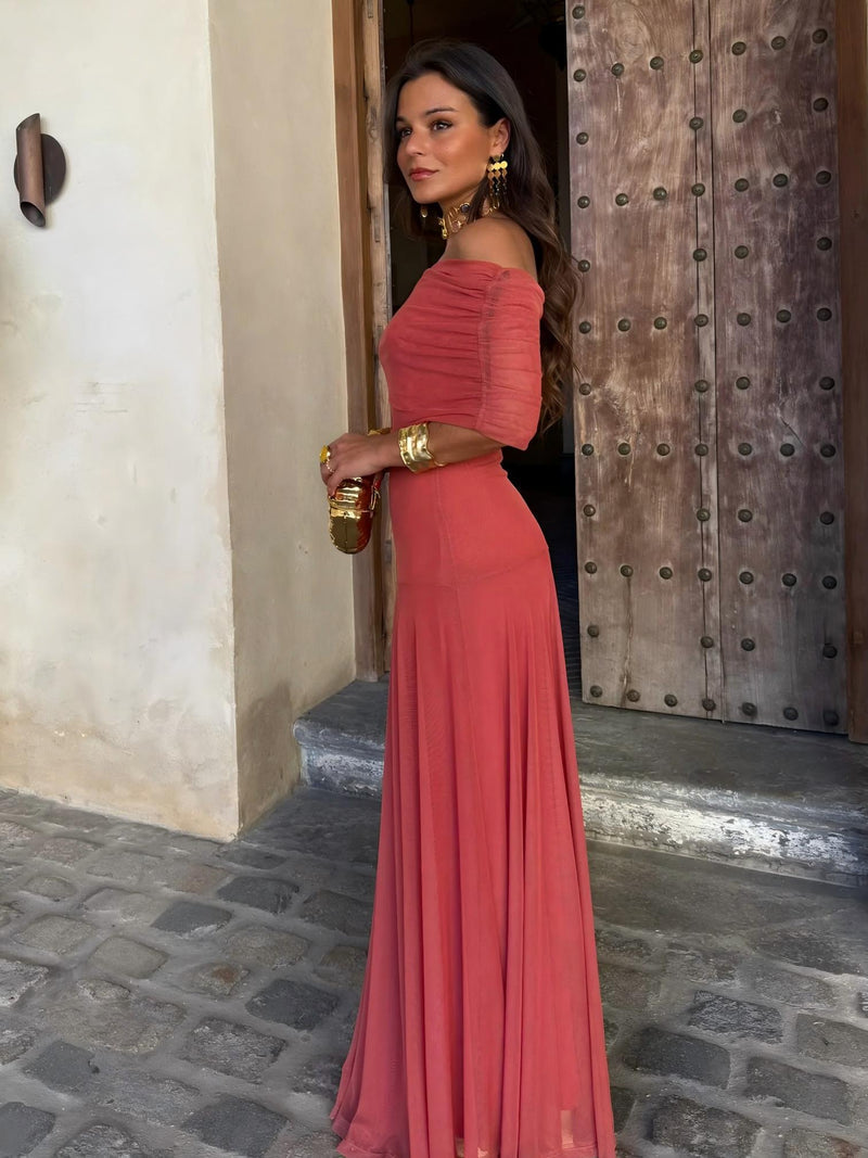 Camila | Robe Maxi en Maille Élégante