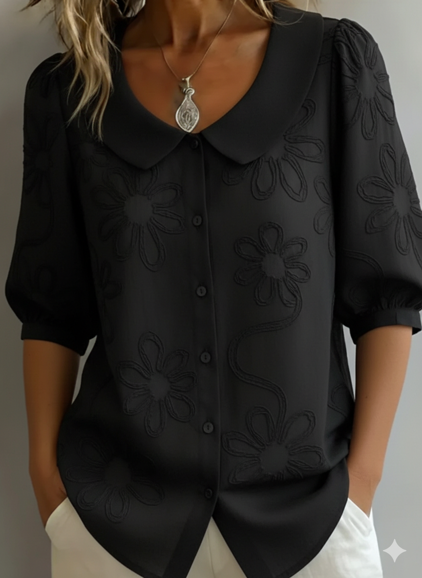 Aurélie™ | Blouse Florale Légère, Élégance Naturelle