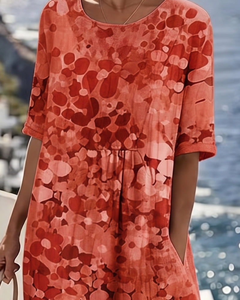Robe ample imprimée