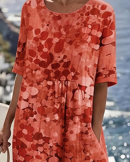 Robe ample imprimée