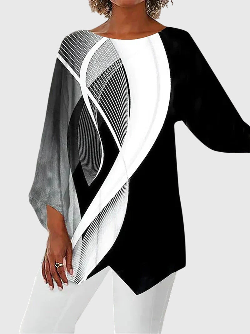 Alayah™ | Haut Élégant à Col Ronde