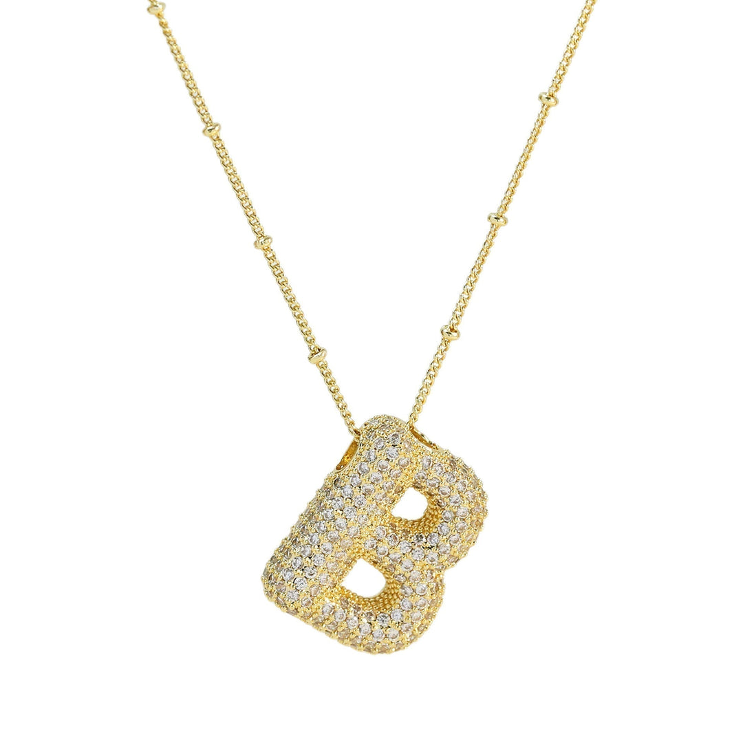Savannah | Collier avec Lettre à Bulles en Diamant