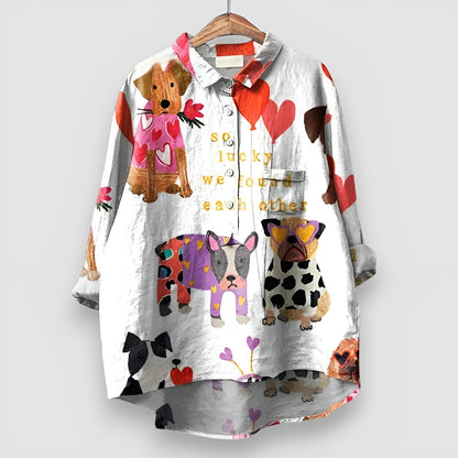 GERDA | Blouse Imprimé Chien