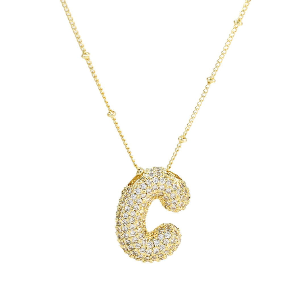 Savannah | Collier avec Lettre à Bulles en Diamant