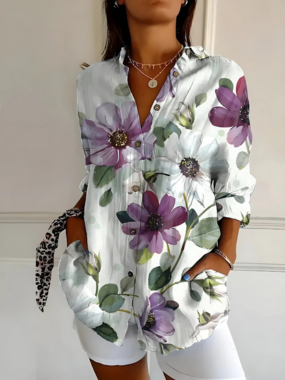 Yllona – Blouse Détendue à Boutons