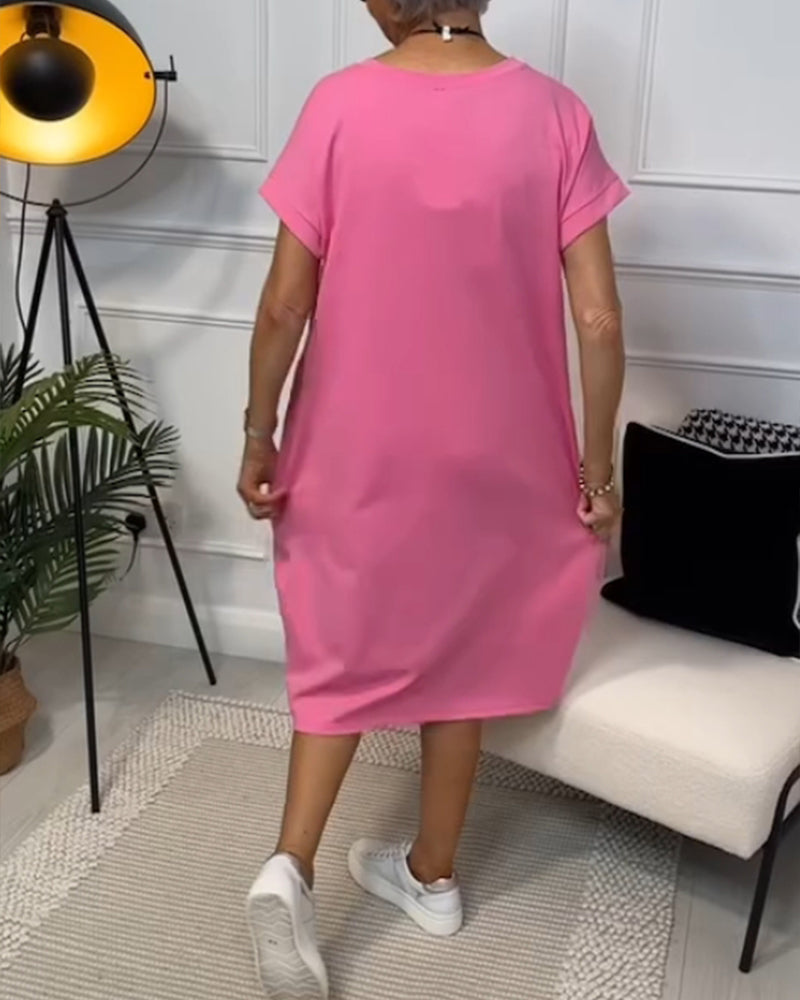 Zuzanna | Robe d'Été Légère avec Col Ronde