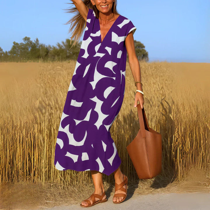 Tatiana™ | Robe Maxi avec Détails Brodés.
