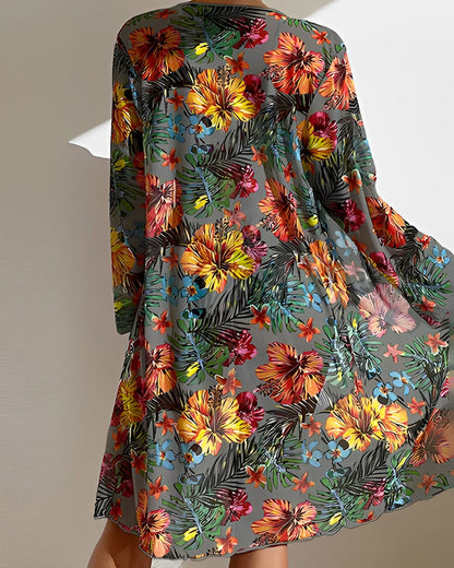 ALANI – ENSEMBLE DE BIKINI À IMPRIMÉ TROPICAL AVEC COUVERTURE