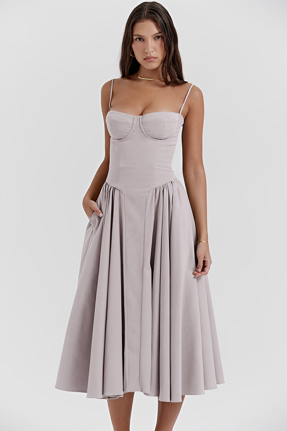 Bonnie - Robe décontractée sans dos pour femmes