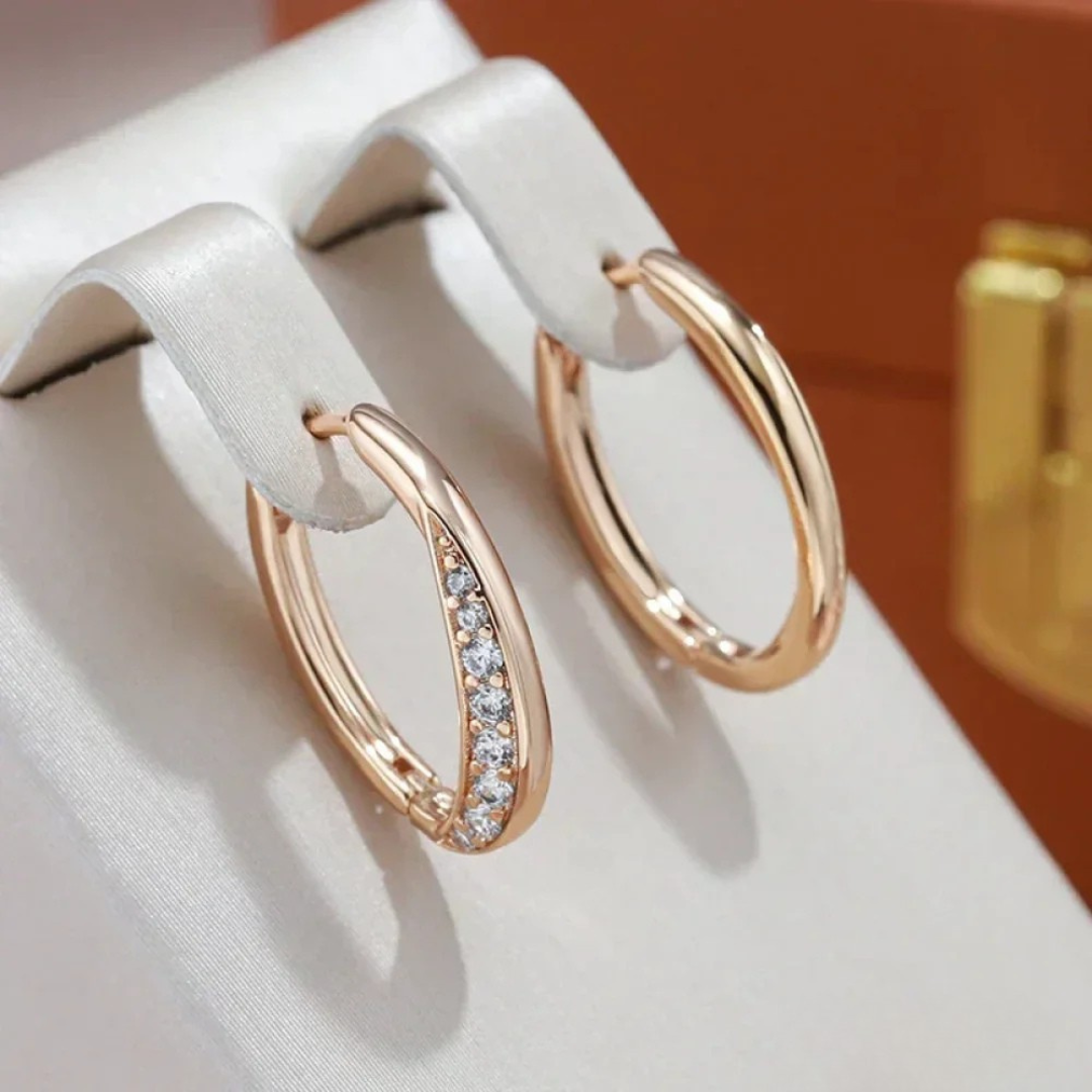 Boucles d'Oreilles Créoles en Or de Luxe