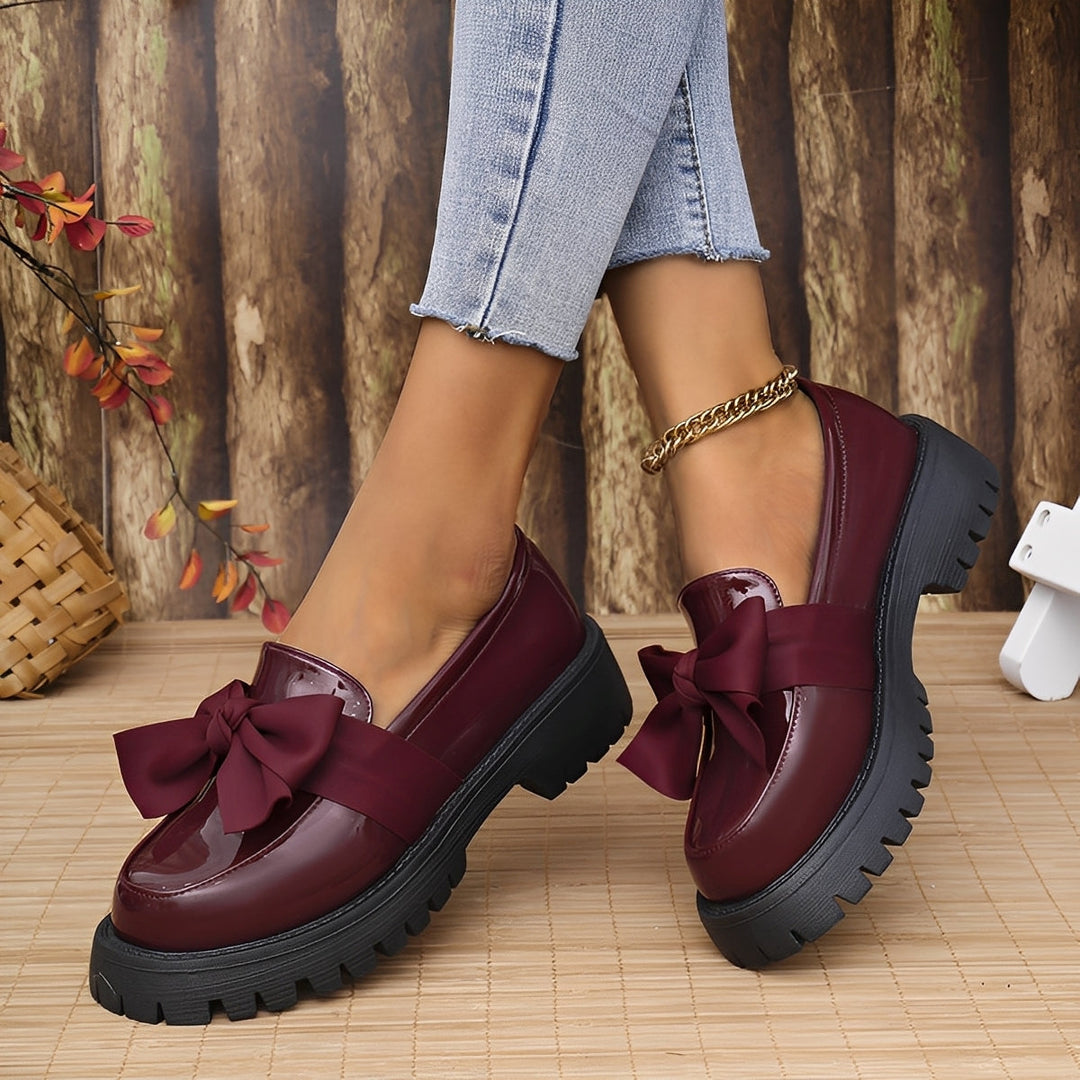 Eliza - Chaussures élégantes en cuir avec plateforme et semelle épaisse pour femmes