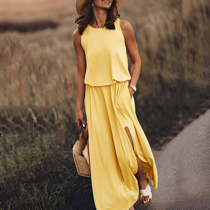 Agnes - Robe maxi sans manches décontractée pour femmes