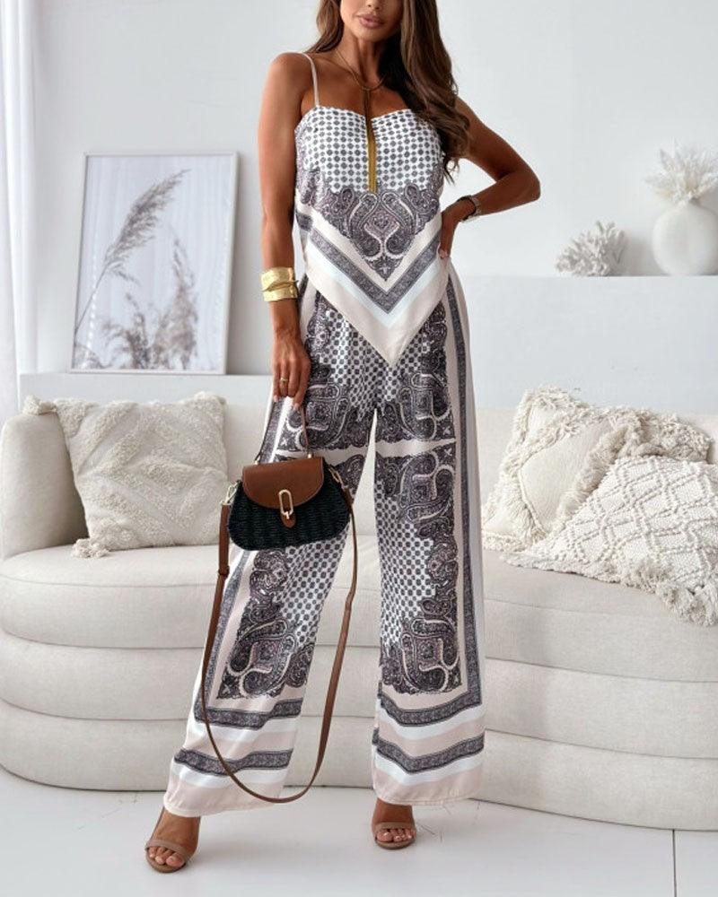 Helen | Ensemble de Vêtements à Deux Pièces avec Haut et Pantalon Élégant Prêt pour les Vacances