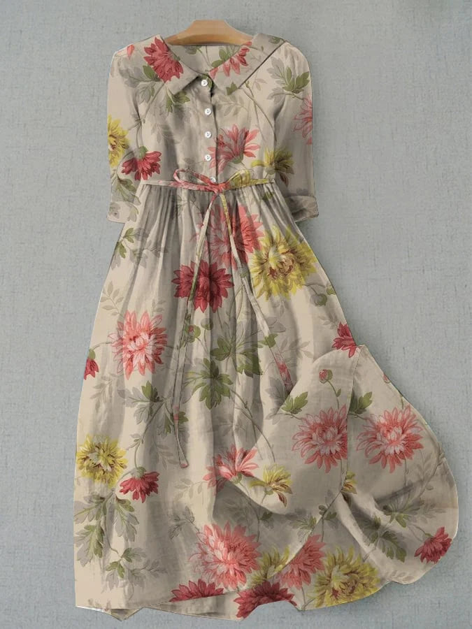 Zinnia - Robe Chemise avec Cordon pour Femmes