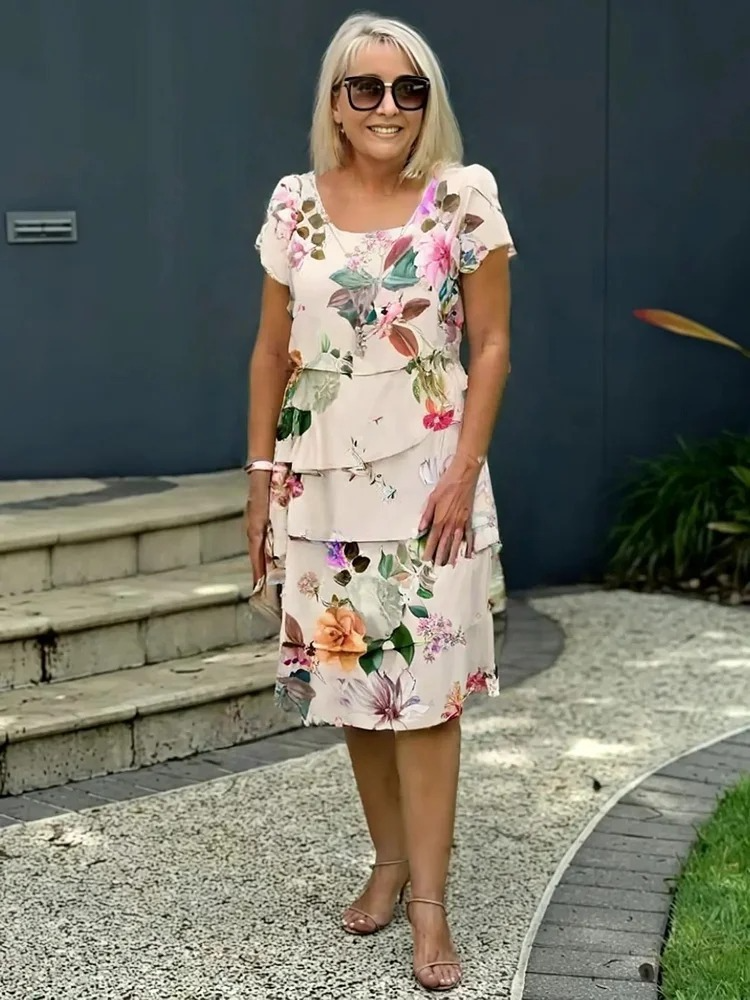 Émilie | Robe printanière à volants
