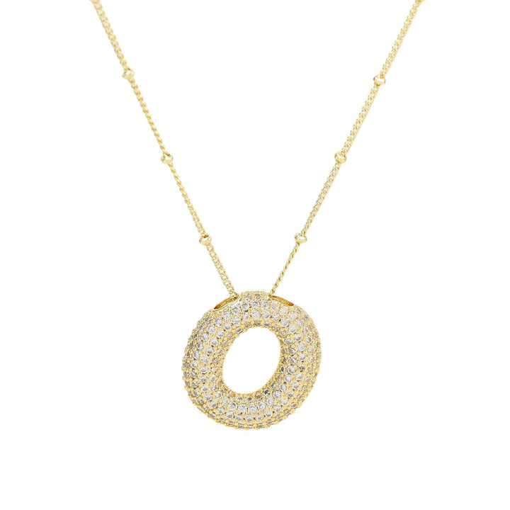 Savannah | Collier avec Lettre à Bulles en Diamant