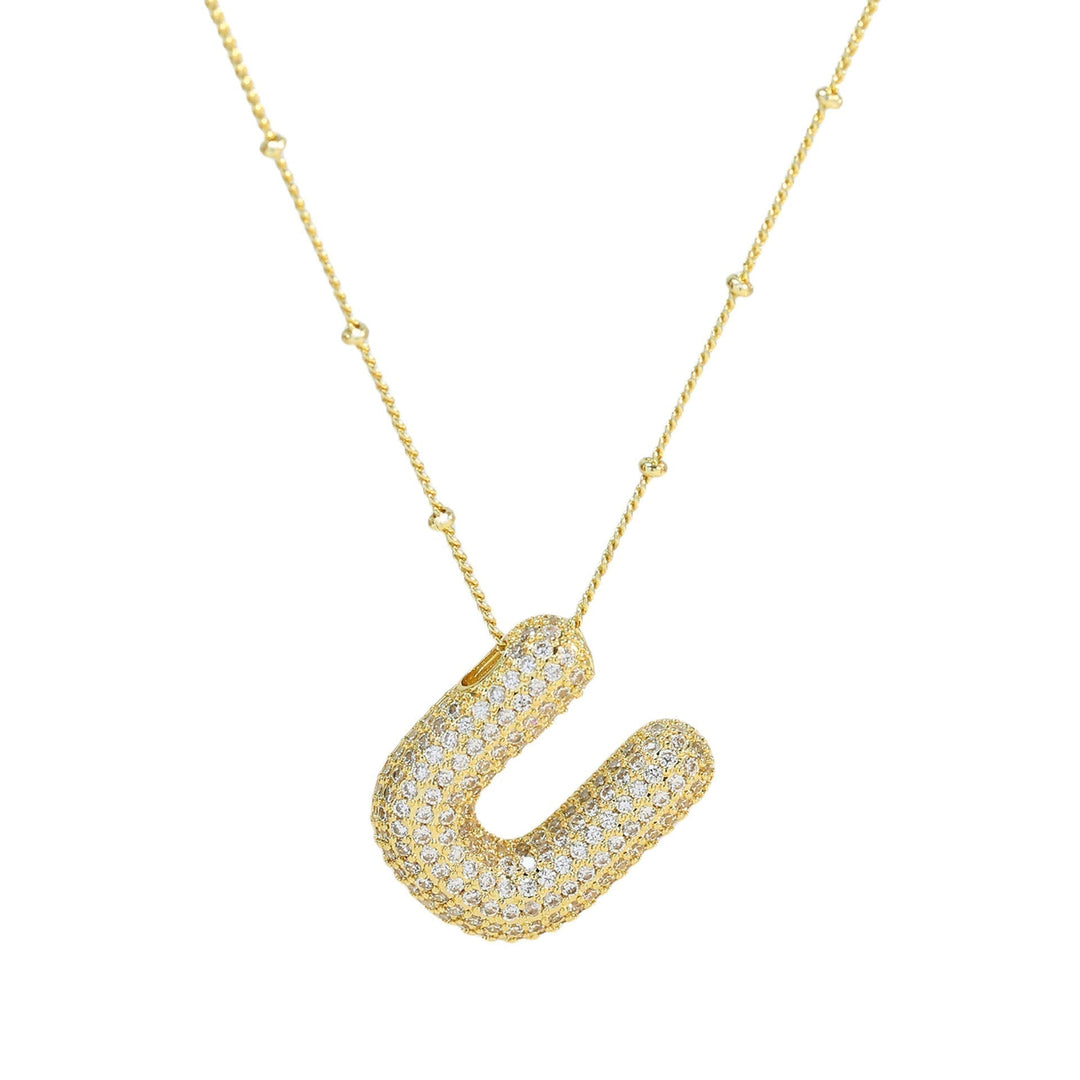 Savannah | Collier avec Lettre à Bulles en Diamant