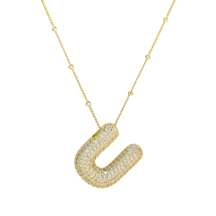 Savannah | Collier avec Lettre à Bulles en Diamant