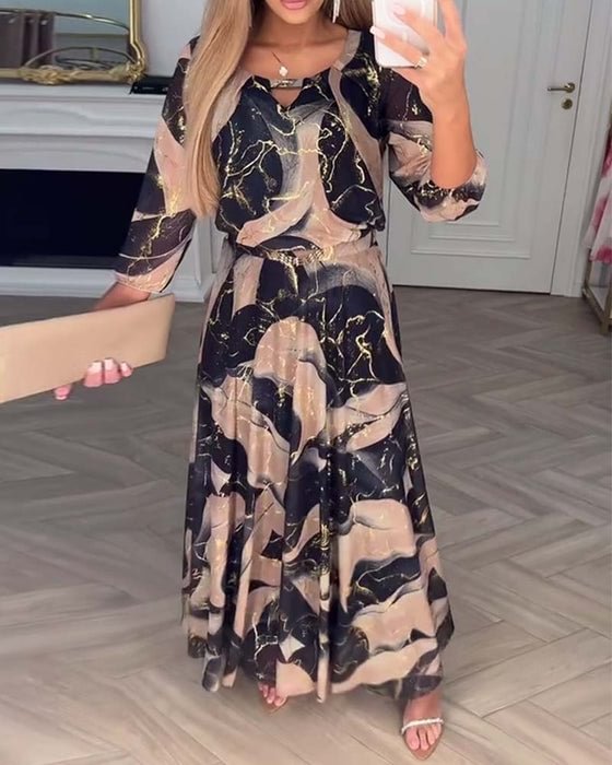 Chavelle™ | Robe en Chiffon Imprimée
