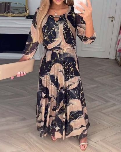 Chavelle™ | Robe en Chiffon Imprimée