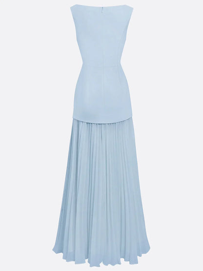 Micaela | Robe longue plissée de design