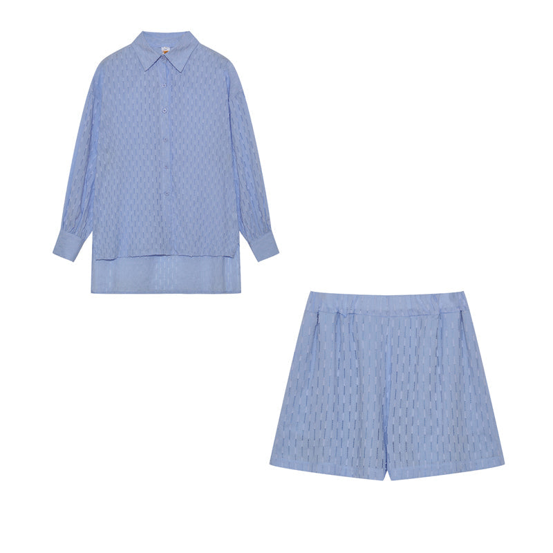Elizabeth - Ensemble Chemise et Shorts Aérés