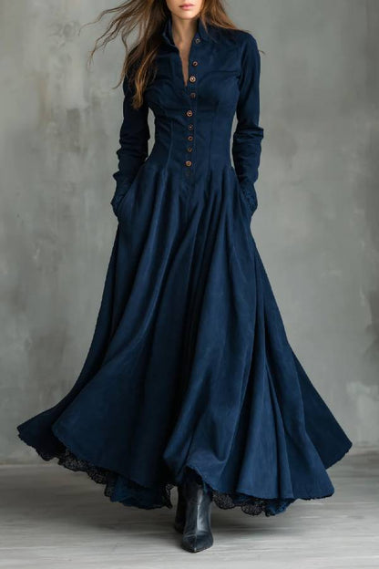 Zendaya | Robe maxi à col chemise