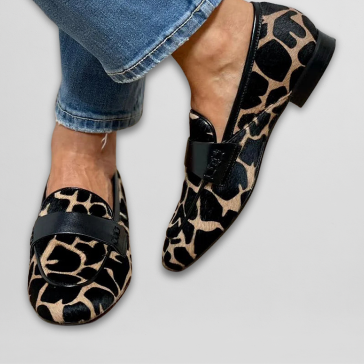 Camilla™ | Mocassin à Imprimé Animal