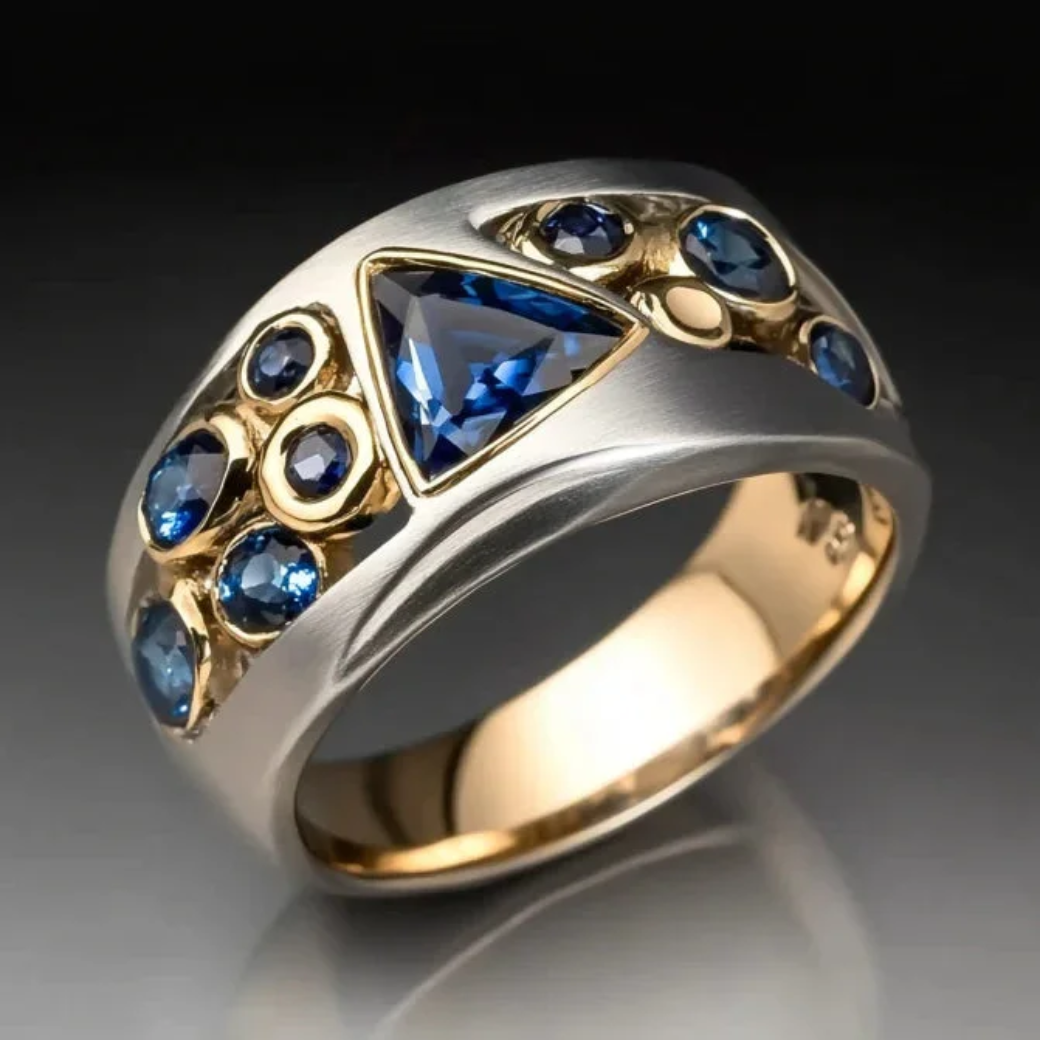 Bague Couronne Saphir Royal