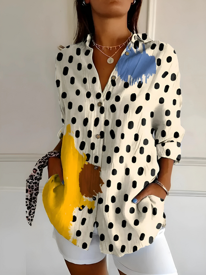 Yllona – Blouse Détendue à Boutons