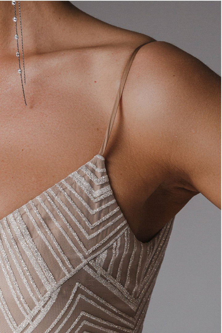 Thalassa - Robe de soirée longue et brillante