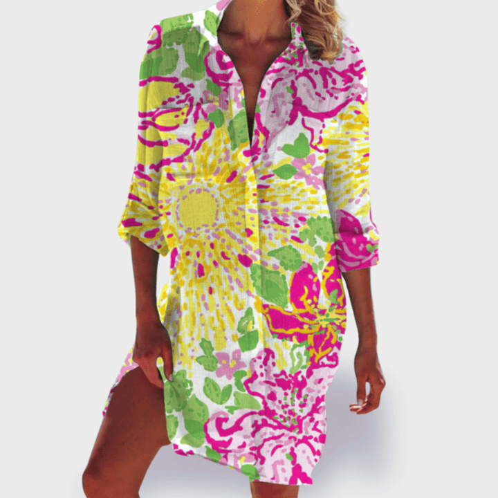 BRIGITTE | ROBE D'ÉTÉ COLORÉE ET LÉGÈRE