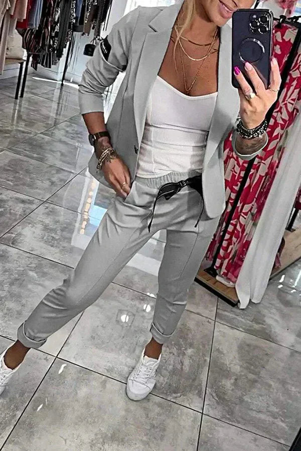 Ariane | Ensemble Blazer et Pantalon Élégant