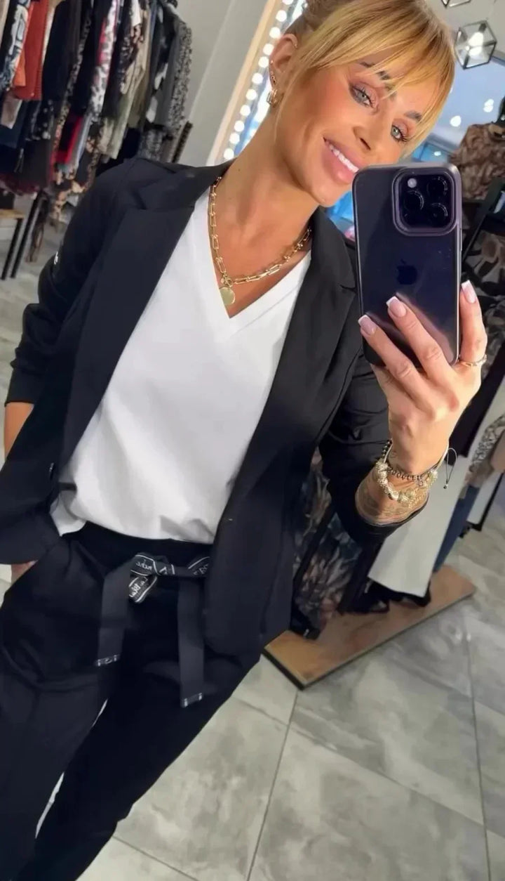 Ariane | Ensemble Blazer et Pantalon Élégant