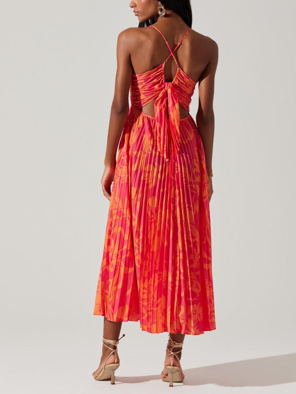 Heather | Collection de Robes Midi Élégantes avec Imprimé Floral Chic Côtier