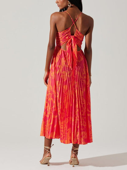 Heather | Collection de Robes Midi Élégantes avec Imprimé Floral Chic Côtier