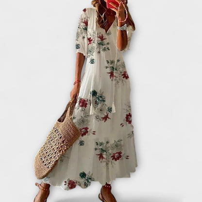 Anna – Robe d'été bohémienne féminine à silhouette fluide