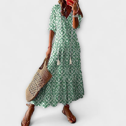 Anna – Robe d'été bohémienne féminine à silhouette fluide