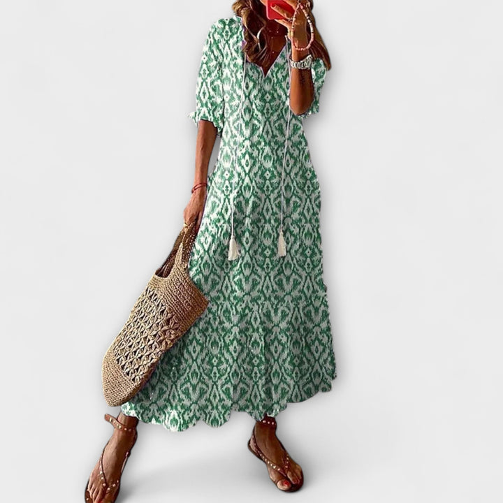 Anna – Robe d'été bohémienne féminine à silhouette fluide