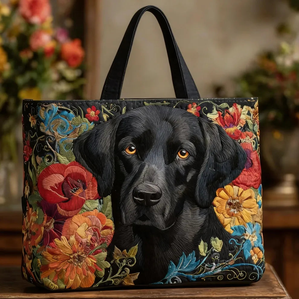 Compagnon Midnight Bloom | Tote Matelassé Fait Main