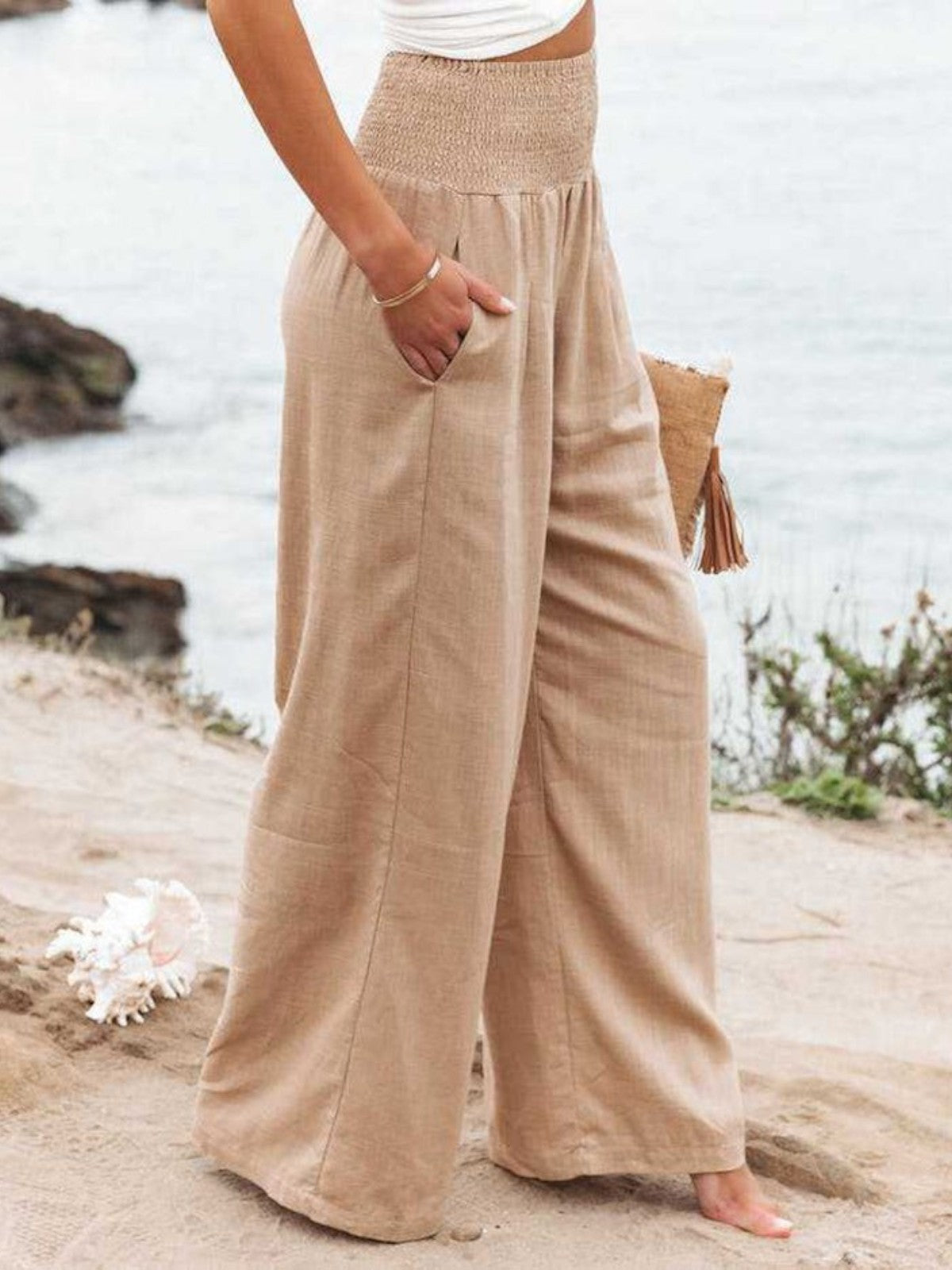MICHELLE – PANTALONS AMPLE DÉCONTRACTÉS