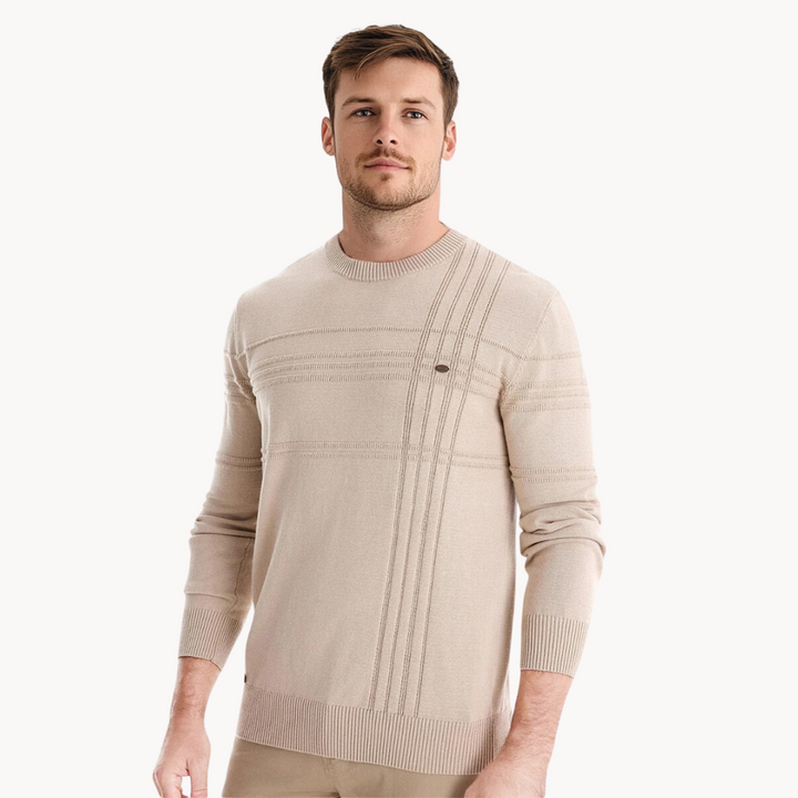 Beeck™ | Pull en coton pour homme avec design rayé