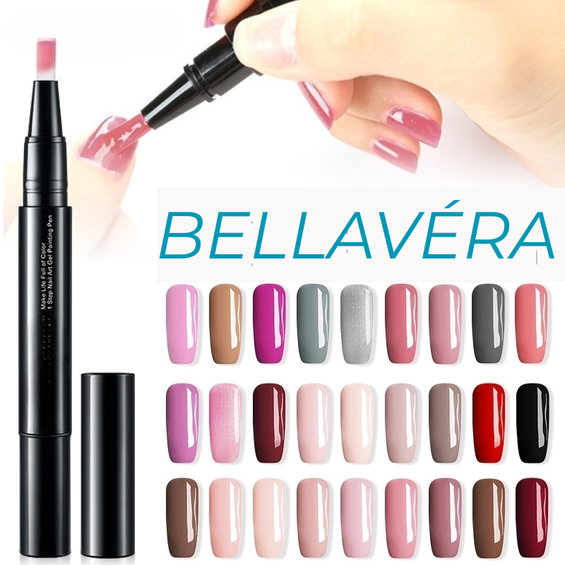 Bellavéra – Créez des ongles brillants et surprenants en toute sécurité (ensemble de 4)