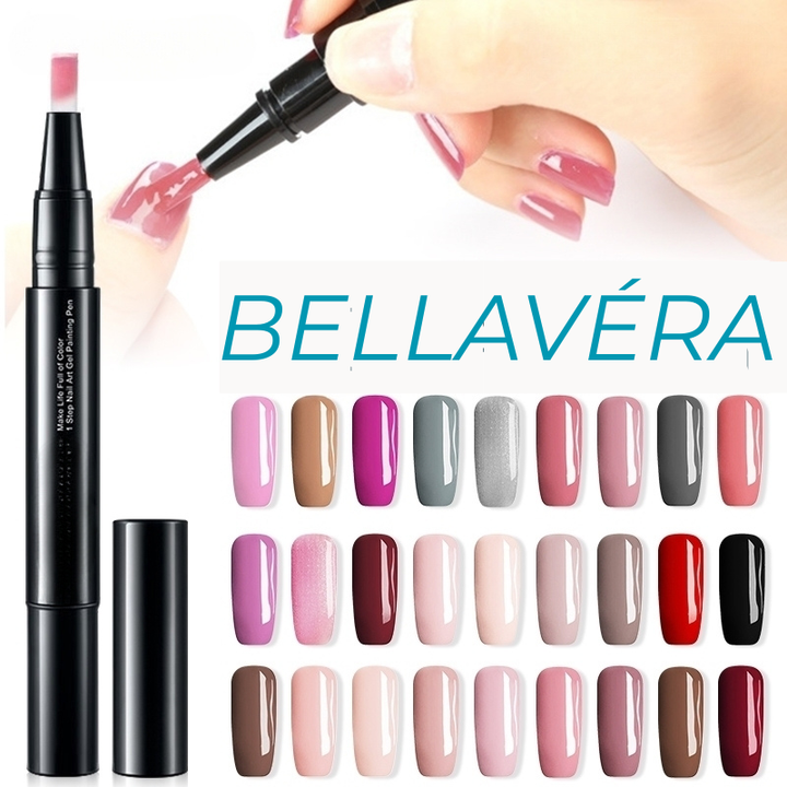 Bellavéra – Créez des ongles brillants et surprenants en toute sécurité (ensemble de 4)