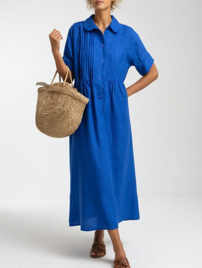 Lysandra™ — Robe Chemisier Légère pour l'Été