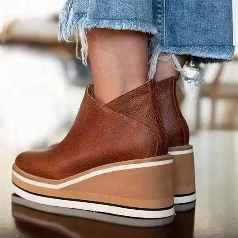 Bottes en Cuir Élégantes Slim-Fit
